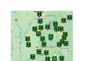 Map of facilities participating in the 2024 MRSE.